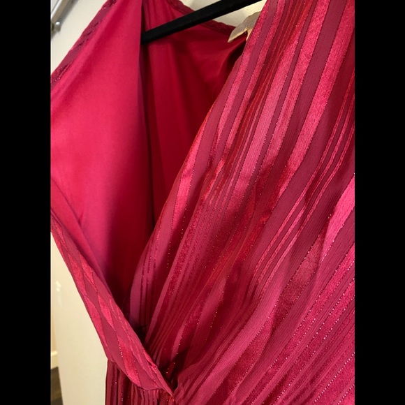 Ricarica beautiful flowy chiffon long red maternity dress size 1X.  NWOT. ❤️ - Picture 12 of 13